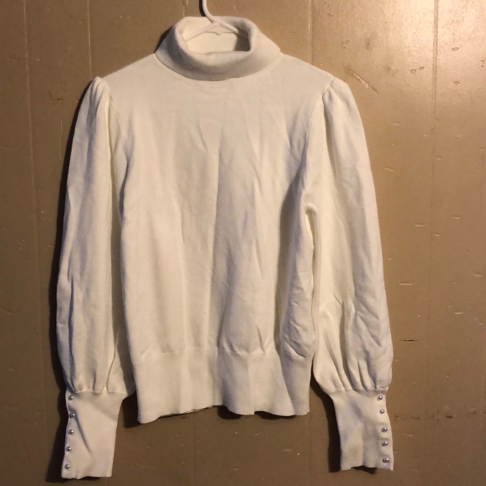 White Pearl Turtleneck